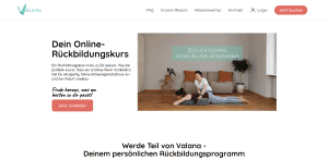 Valana Landing Page