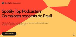 Spotify Top Podcasters Home Page